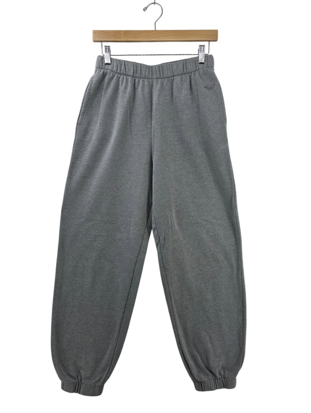 Hollister Gray Jogger Sweatpants Women's Size Small Adjustable-Rise